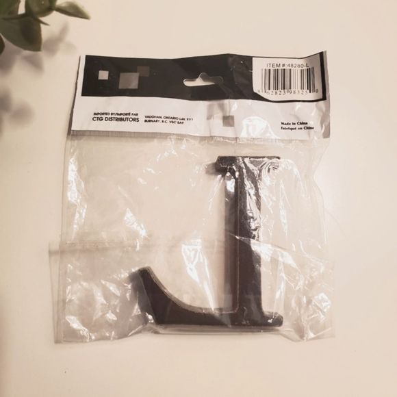 $3 🌟Add On, Letter L, dark brown, wood - Picture 2 of 5